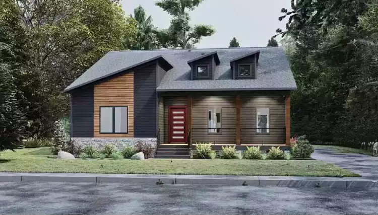 image of single story contemporary house plan 11239