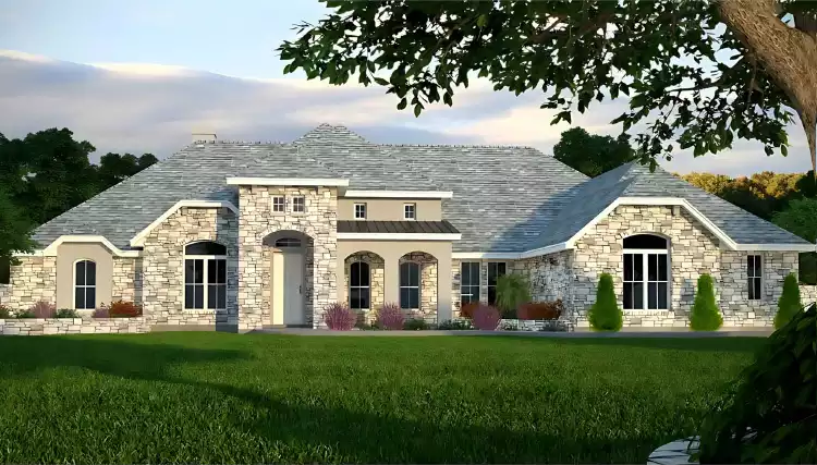 image of tuscan house plan 11088