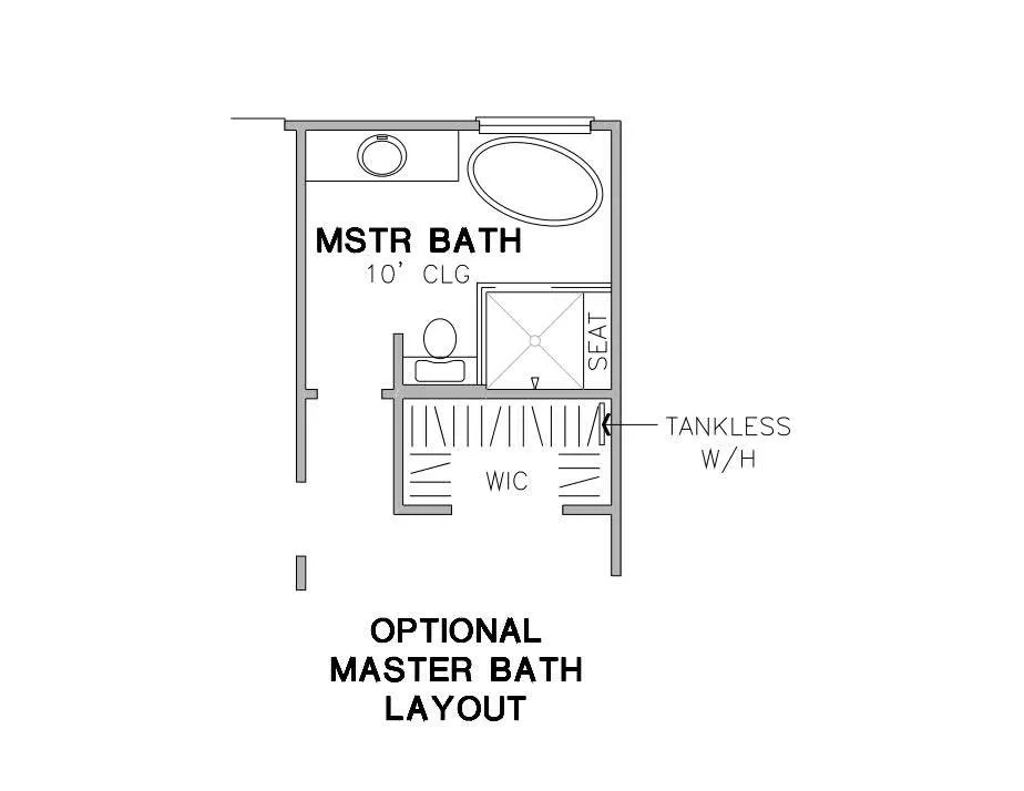 Optional Master Bath Layout