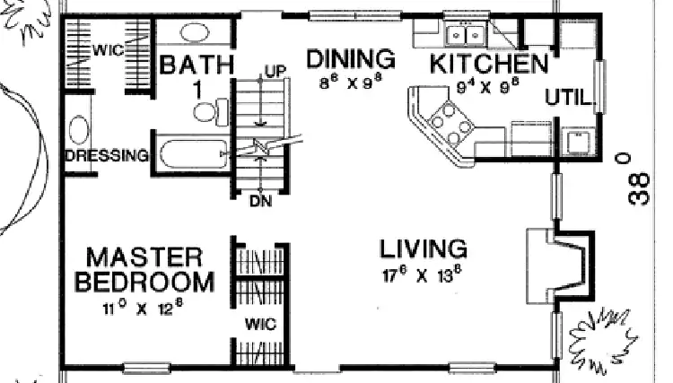 image of 1.5 story house plan 2867