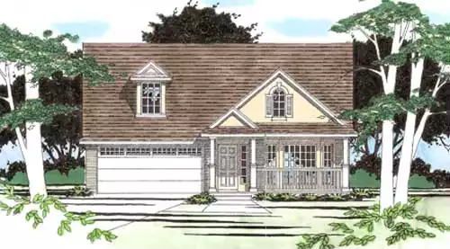 image of 1.5 story house plan 4619