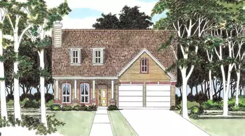 image of french country house plan 5408