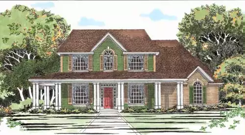 image of farmhouse plan 2912
