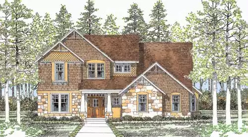 image of cottage house plan 3743