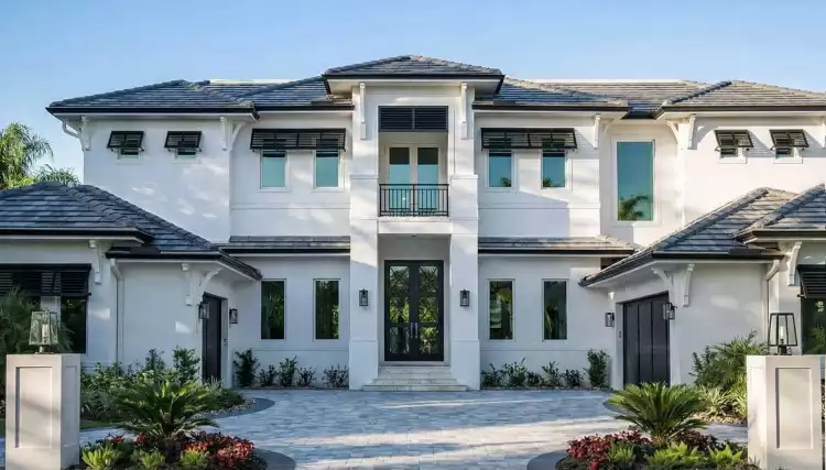 image of side entry garage house plan 9360