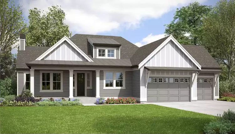 image of affordable modern farmhouse plan 1388