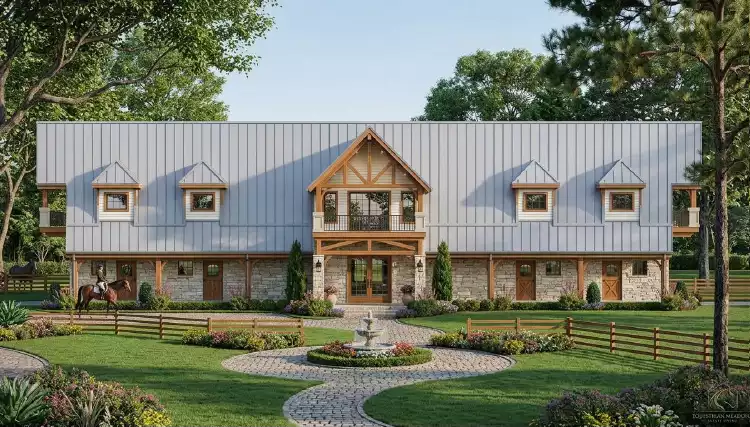 image of barndominium house plan 12514