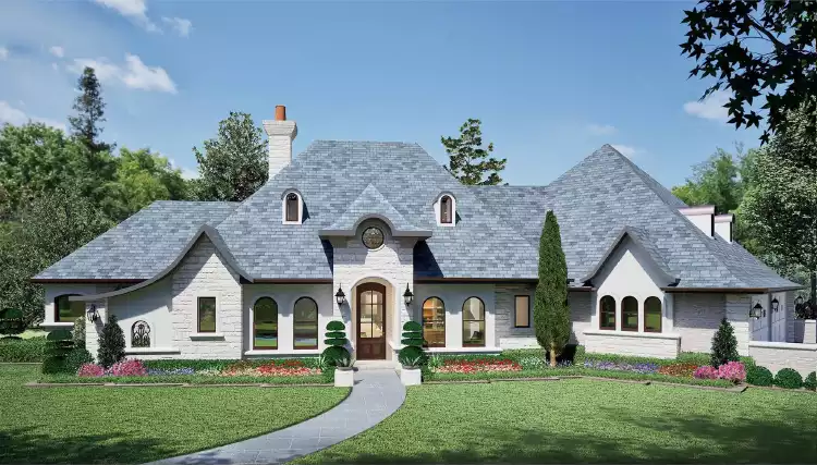 image of large mediterranean house plan 2290