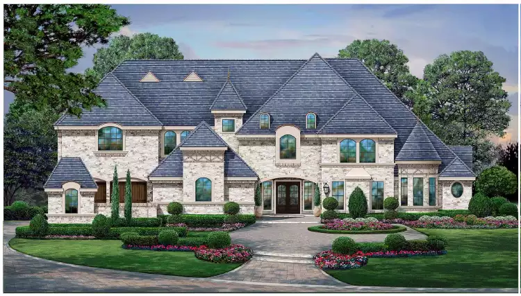 image of french country house plan 4526