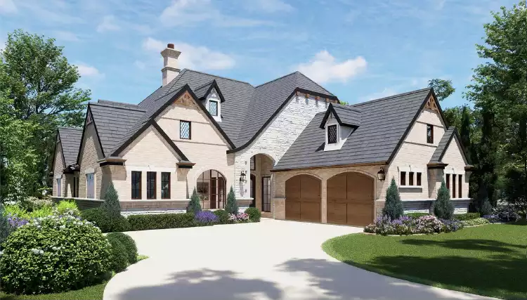 image of large traditional house plan 4699