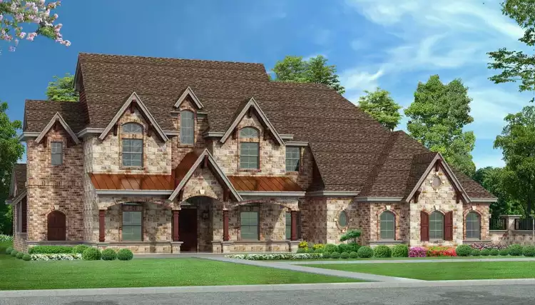 image of colonial house plan 4847