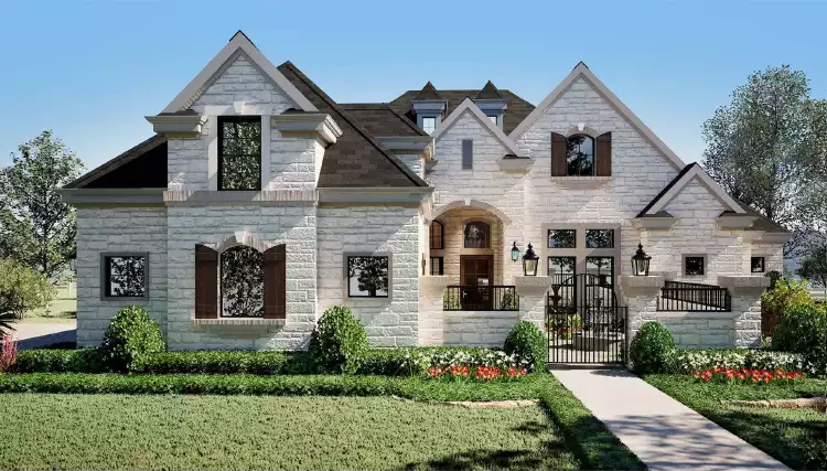 image of large traditional house plan 5117