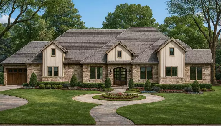 image of 4001 - 4500 square feet house plan 8741