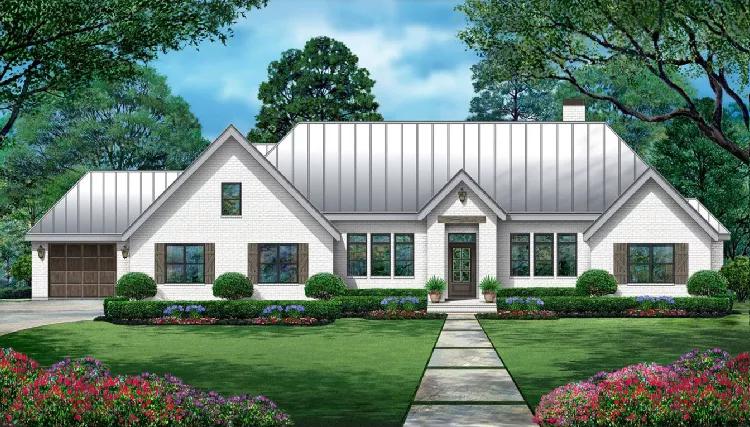 image of georgian & symmetrical house plan 9880