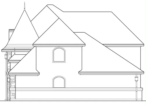 how to draw a 2 story house