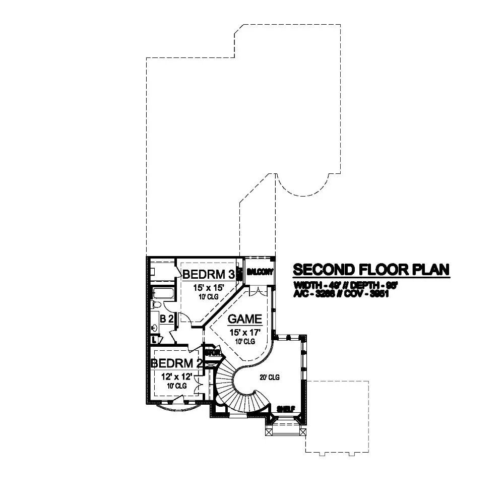 Fishers Island 6819 - 3 Bedrooms and 2.5 Baths | The House Designers - 6819, image size:1000x1000