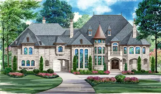 image of french country house plan 5303