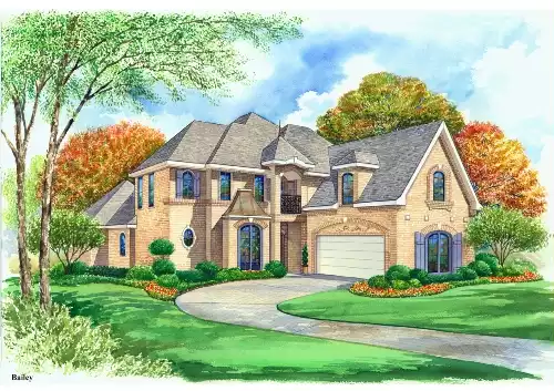 image of french country house plan 4873