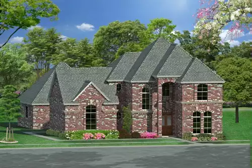 image of french country house plan 4882