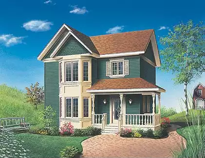image of small tuscan house plan 4554