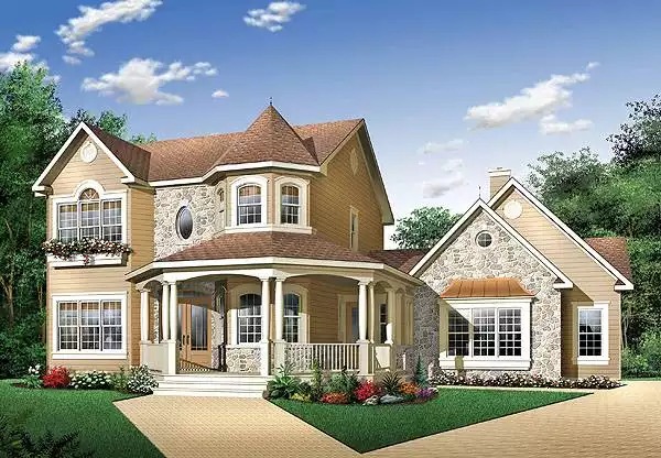 image of country house plan 1176
