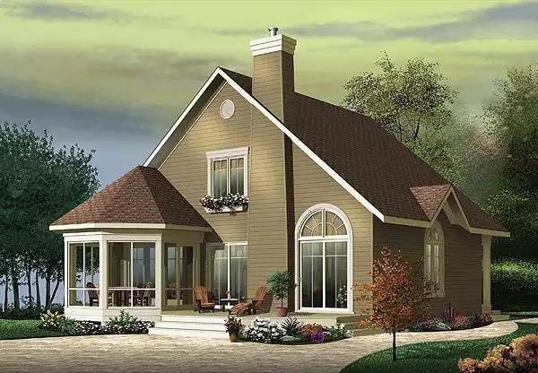 image of beach house plan 1483