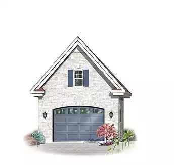 image of garage house plan 4557