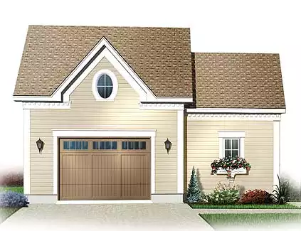 image of garage house plan 4565
