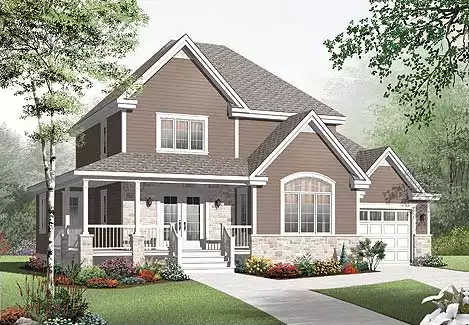 image of small ranch house plan 3285
