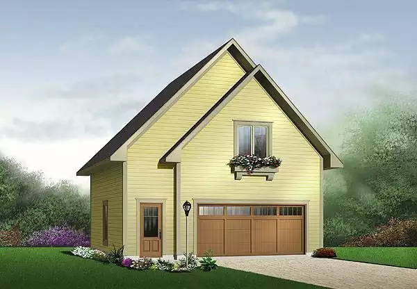 image of garage house plan 1168
