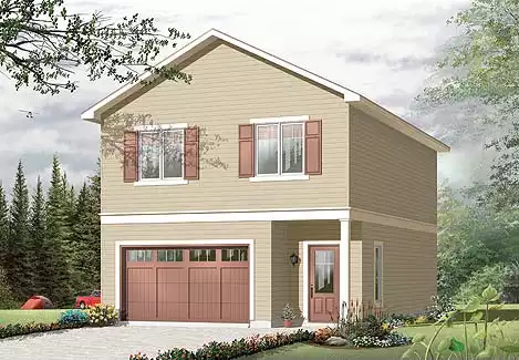 image of garage house plan 4276