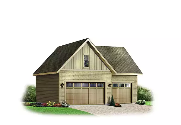 image of garage house plan 1217