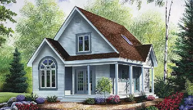 image of small cottage house plans with loft plan 1151