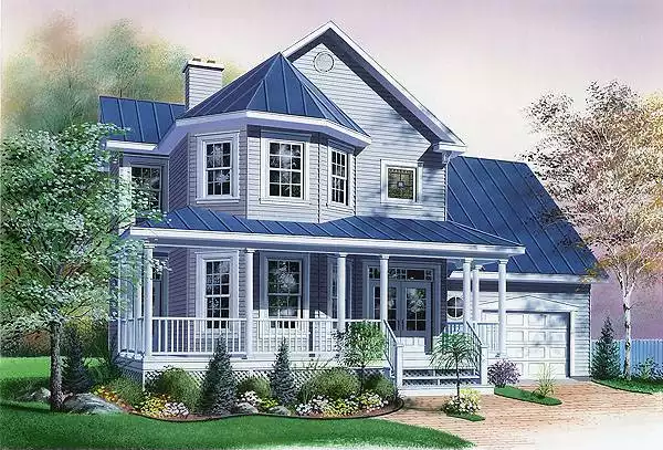 image of victorian house plan 1271