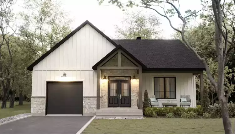 image of small modern house plan 10568