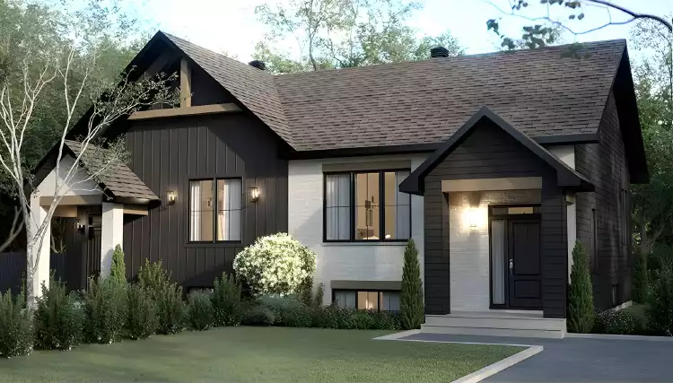 image of duplex house plan 10690