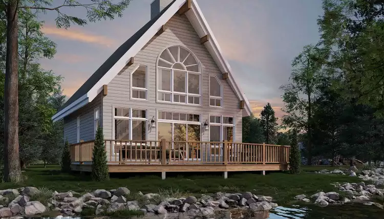 image of 1.5 story house plan 1165