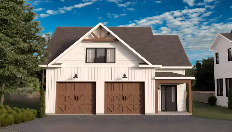 image of garage house plan 11667