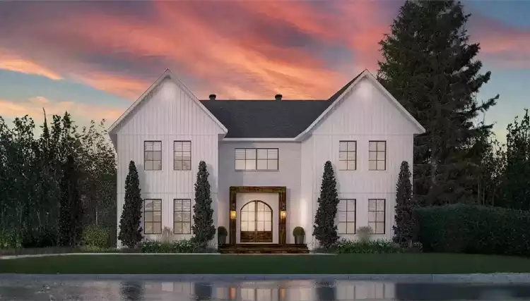 image of transitional house plan 11821