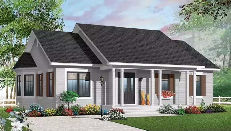 image of bungalow house plan 3197
