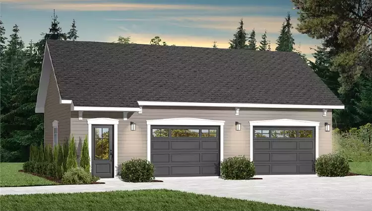 image of garage house plan 4784