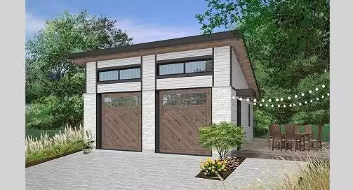 image of garage house plan 4930