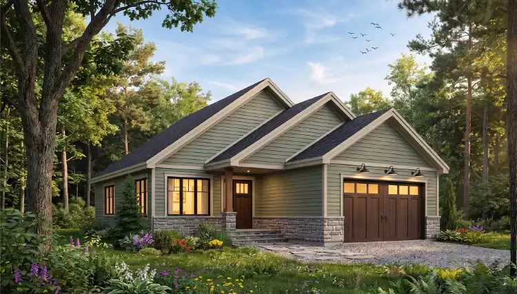 image of small ranch house plan 5040