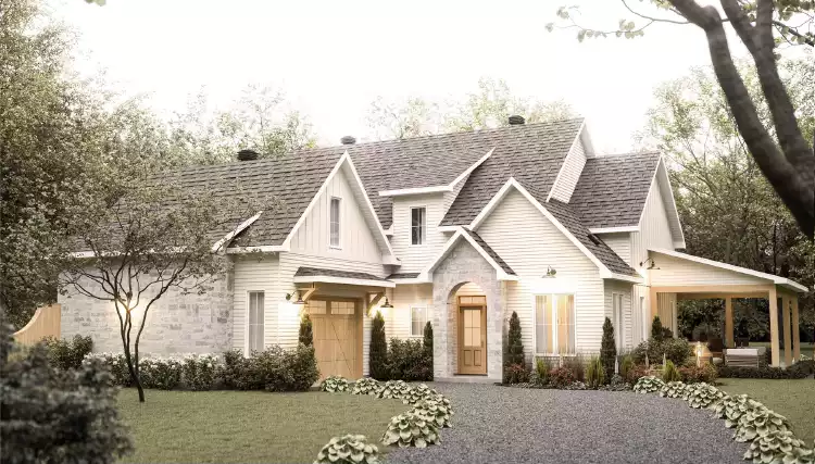 image of french country house plan 5198