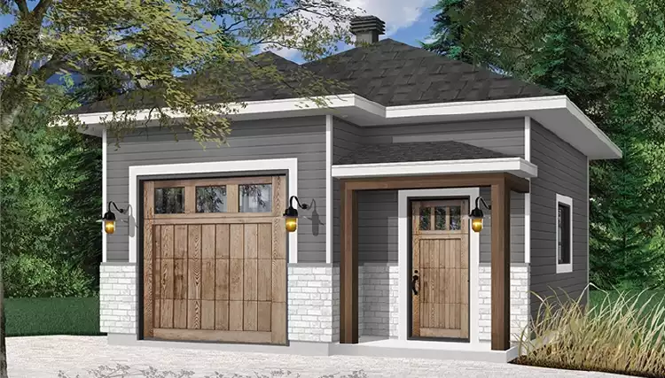 image of garage house plan 5315