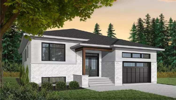 image of small modern house plan 5317