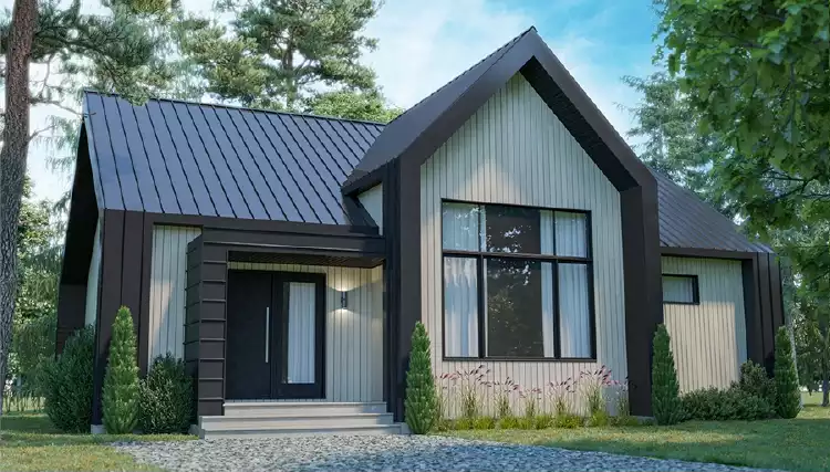 image of small scandinavian house plan 6364