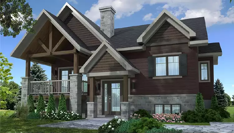 image of small modern house plan 6378