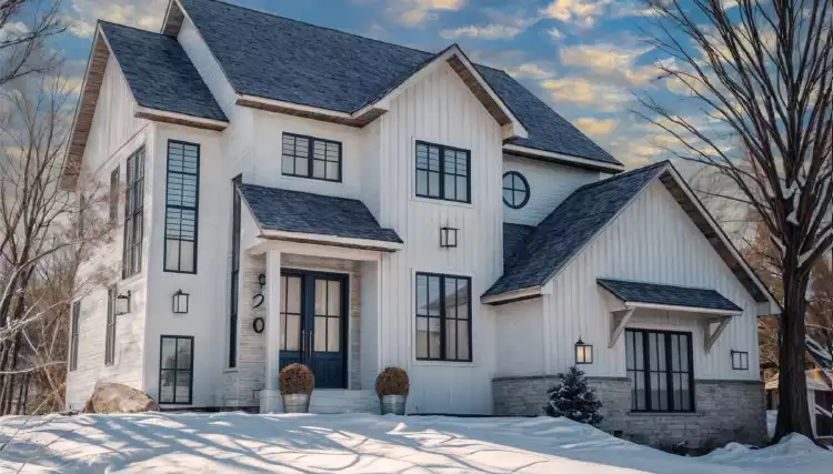 image of small modern farmhouse plan 6611