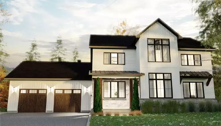 image of affordable modern farmhouse plan 7541